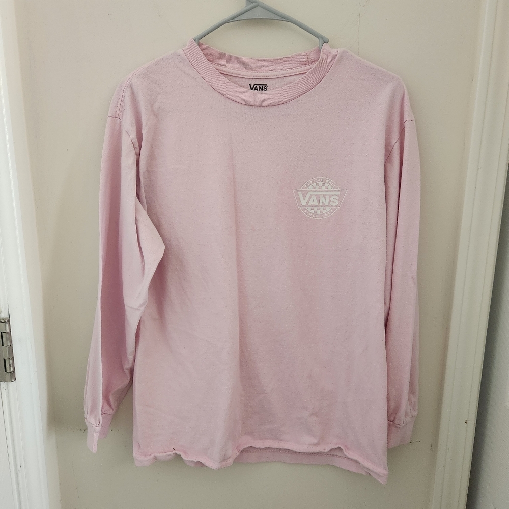 Vans Light Pink Long Sleeve Women's Tee